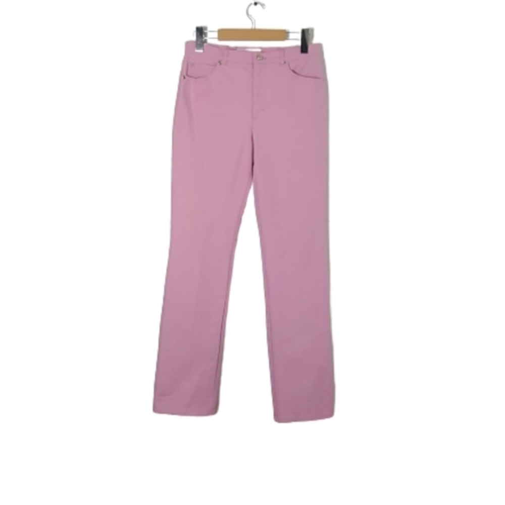 Vintage Escada Pink Straight Leg Jeans Womens Cotton Mid Rise Denim Size 36/US 6